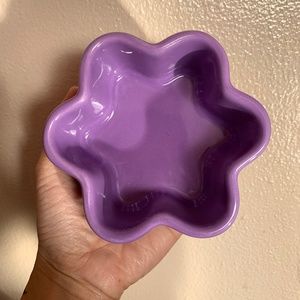 CHANTAL purple flower 1 cup bakeware baking dish